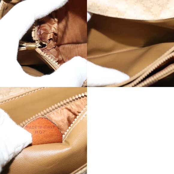 CELINE Macadam Canvas Shoulder Bag Pvc Beige Gold - Picture 13 of 13